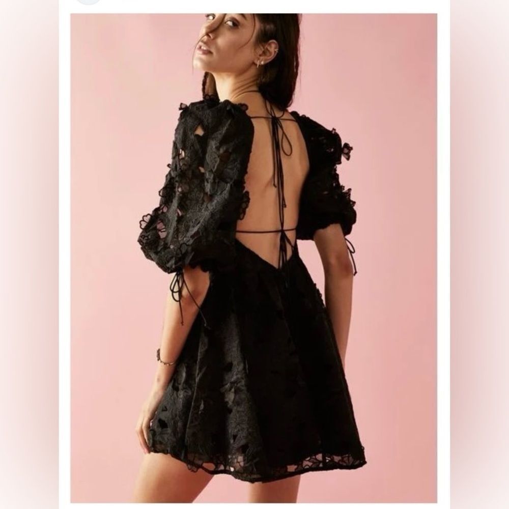 Free People For Love & Lemons
Serena Mini Dress in Black size xL - Picture 2 of 6